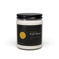 Full Moon soy candle shown from above with the lid removed