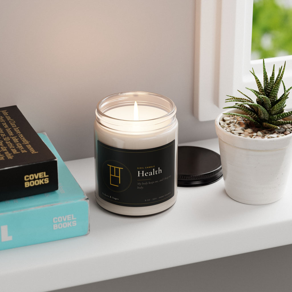 Health Intention Candle — 9oz Hand-Poured Soy